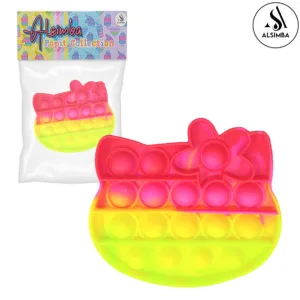 Alsimba Push Popit Bubble Silicone Toy for Kids - Approx. 5 inches - Hello Kitty