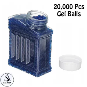 20000 Pcs Gel Balls For Gel Blasters Toygun - Gel Splatter Blaster Refill - Compatible with Gel Ball Blaster - 7.5mm Gel Beads - Gel Balls Water Play Beads Crystal Water Beads For Toy - Blue
