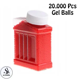 20000 Pcs Gel Balls For Gel Blasters Toygun - Gel Splatter Blaster Refill - Compatible with Gel Ball Blaster - 7.5mm Gel Beads - Gel Balls Water Play Beads Crystal Water Beads For Toy - Red