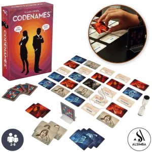 Codenames Board Game The Number 1 Best Family Cards Game - Code Names Top Secret Word Game Thrilling Adventure for the Whole Family For 2 to 8 Player