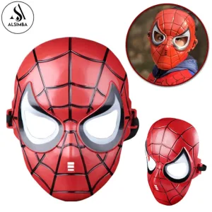 Marvel Avengers Spiderman Super Hero Mask Party Theme Costumes Mask For Kids Boys - High Quality Plastic - Birthday Parties Pretend Play Game Cosplay Toys Mask - The Amazing Spider-Man Birthday Toy Gift for Children Halloween Cosplay For Kids Fun