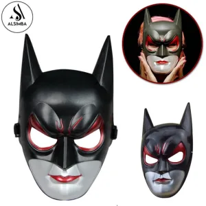Marvel Avengers Batwoman Super Hero Mask Party Theme Costumes Mask For Kids Girls - High Quality Plastic - Birthday Parties Pretend Play Game Cosplay Toys Mask - The Amazing Bat-Woman Birthday Toy Gift for Children Halloween Cosplay For Kids Fun