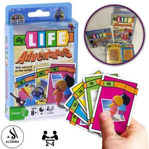 The Game Of Life Adventures Card Game With Complete 110 Cards Imported Kids Adults Family Fun Games Play with Friends and Family For Ages 8 & Up - 2 to 4 Players