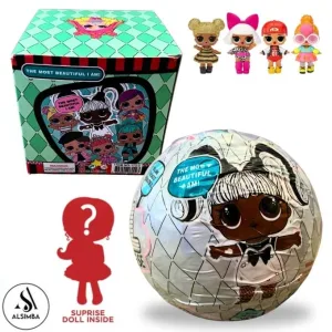LOL Super Big Se Surprise Dolls Set For Kids - Random Surprise Doll Inside - 7-Layer Surprise Balls with Dolls - Accessories & Outfits - Sparkle Edition & Collectible Fun for Kids Ages 3+ - Green Box Edition