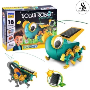 Solar Robot Detective Bugsee Educational DIY Science Kit for Kids - Build Your Own Pocket Pet - Multicolor