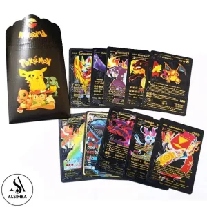 10 Pcs Pokemon Black Foil Cards Anime Cartoon Pokemon English Version Tcg Card For Fans Rare Collection Card Child Toys Gifts