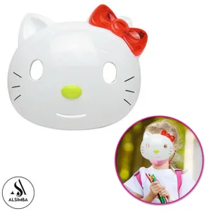 Hello Kitty Mask Party Theme Costumes Mask For Kids Girls - High Quality Plastic - Birthday Parties Pretend Play Game Cosplay Toys Mask - The Amazing Hello-Kitty Birthday Toy Gift for Children Halloween Cosplay For Kids Fun