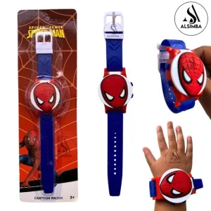 Spiderman Character Wrist Watch for Kids Boys