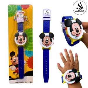 Mickey Mouse Character Wrist Watch For Kids Boys