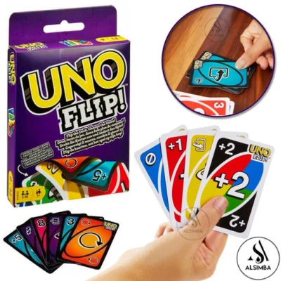UNO Flip Card Game - 112 Cards Double-Sided Family & Party Game for Kids - Adults & Friends - Classic UNO Twist For 7+ - 2 to 10 Players